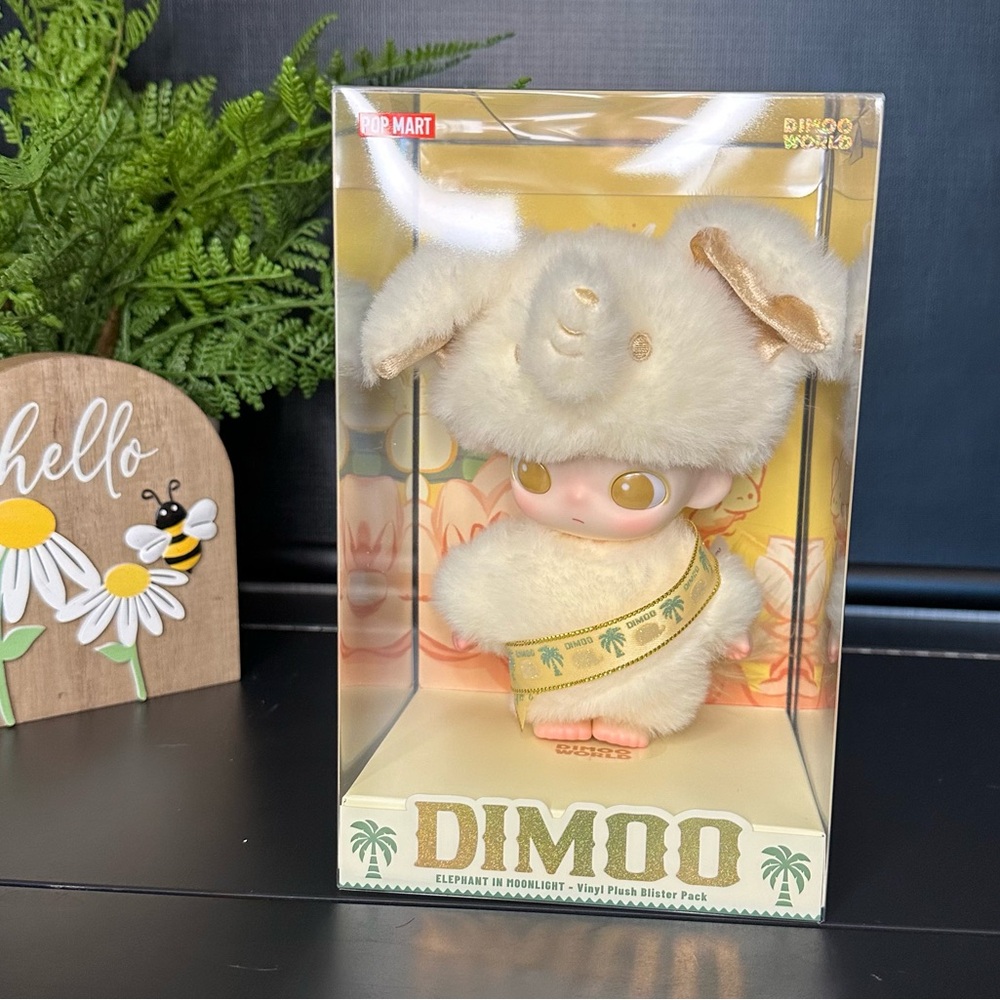 Pop‎ Mart Dimoo Elephant in Moonlight Vinyl Plush Thailand Exclusive Bag Charm